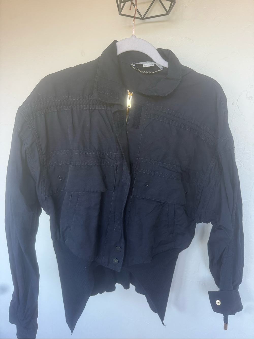 Navy Nylon Stella McCartneyUtility Zip Jacket